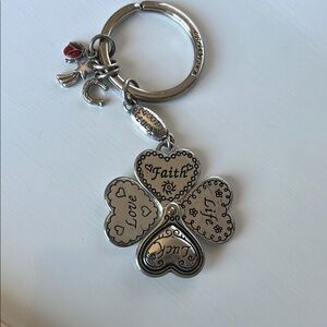 Brighton Silver Clover Keychain